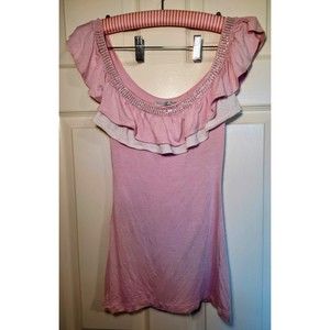 Bui Yah Kah Womens Pink Top, Sleeveless. Size Medium